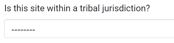 Site Tribal Jurisdiction