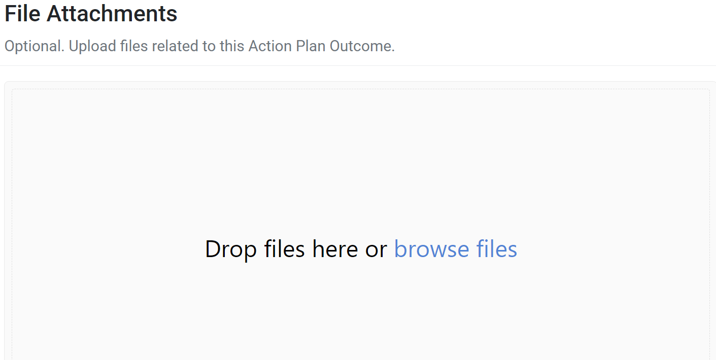 Action Plan Outcome File Attachments