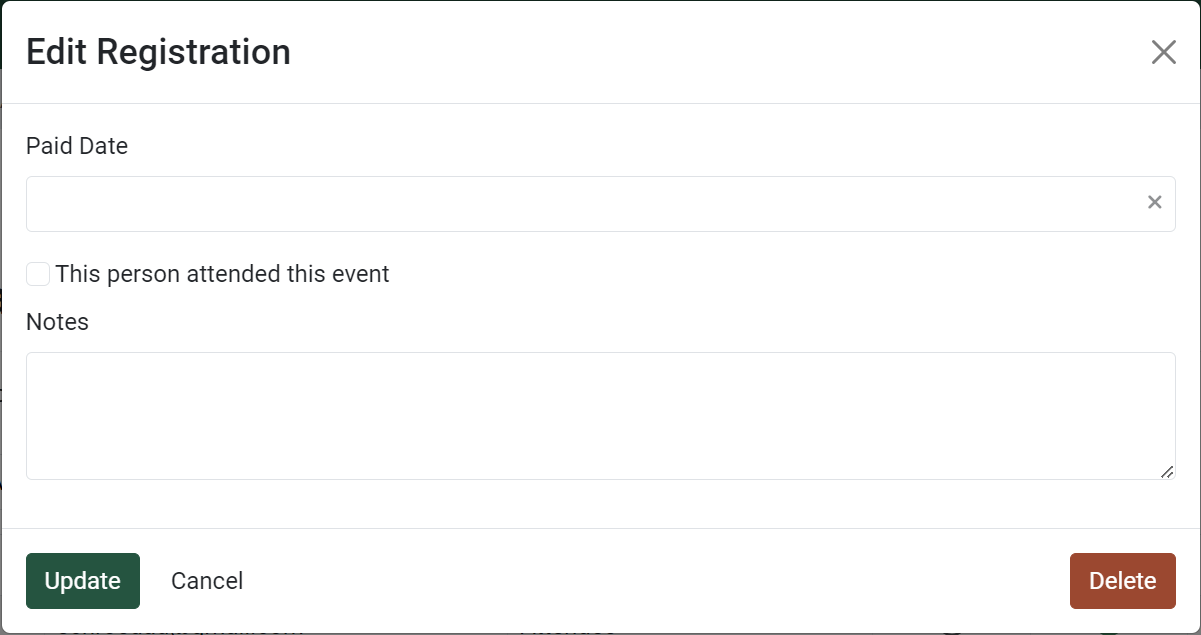 Manage Registrations PEARS Support Documentation
