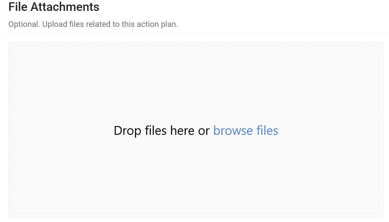 Action Plan File Attachments