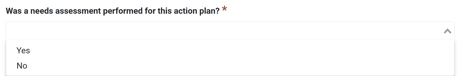 Action Plan Needs Assessment