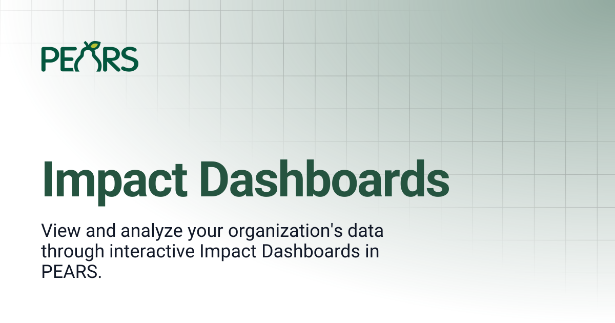 Impact Dashboards | PEARS Support Docs