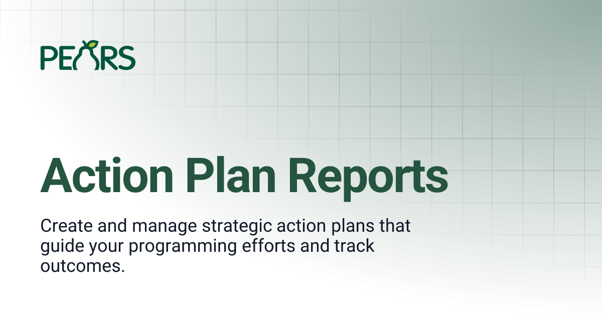 Action Plan Reports | PEARS Support Docs
